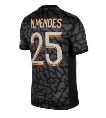 Paris Saint-Germain Nuno Mendes #25 Tredje trøje 2023-24 Kort ærmer